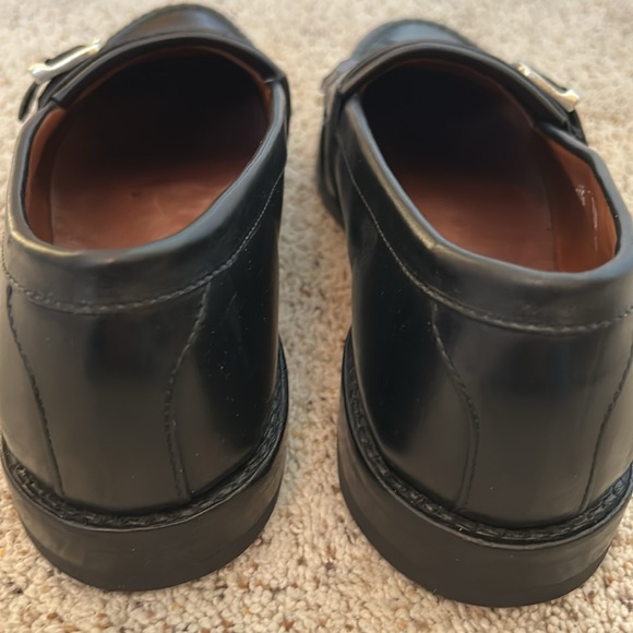 Allen Edmonds / Cahill Men's Black Leather Loafers with Buckle 9.5D Made in USA - Picture 5 of 13